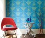 Anna French Wildflora Damask Wallpaper