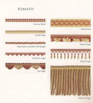 COLEFAX AND FOWLER PAVILION TRIMMINGS TOMATO