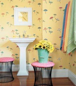 Thibaut Spring Lake Umbrella Wallpaper