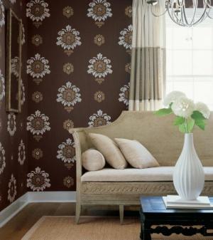 Thibaut Waterlily Waterloo Wallpaper