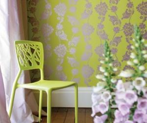 Anna French Wildflora Velvet Jacquard - Flock Wallpaper