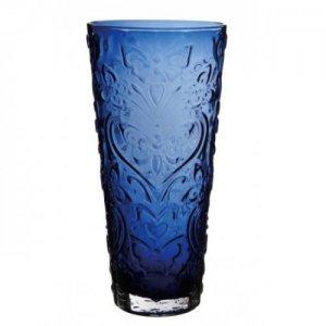 DARTINGTON CRYSTAL ON THE WINGS OF LOVE LARGE BLUE VASE