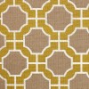 Select Colour Code Variant: 5195 IMPERIAL GATES - YELLOW AND WHITE ON JUTE