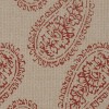 Select Colour Code Variant: 5925 BATIK CHIC - RED ON JUTE PAPERWEAVE