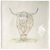 Design: Highland Cow,  Design 4 Panel: Single Tile Design