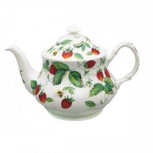 ROY KIRKHAM BONE CHINA | ALPINE STRAWBERRY LARGE ROUND TEAPOT