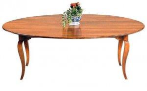 OVAL TAPER LEG DINING TABLE