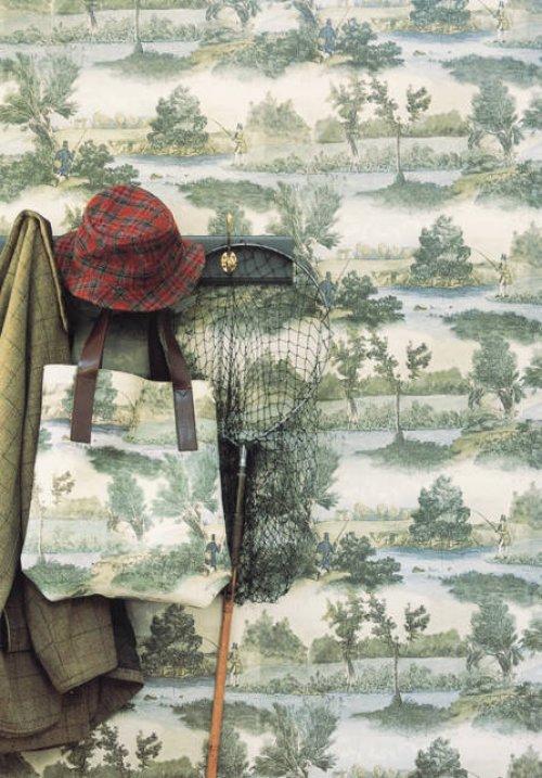 Buy Lewis & Wood Fly Fishing Fabric online Alexander Interiors