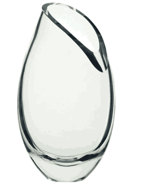 Buy Dartington Crystal Curve Oval Vase Alexander Interiors