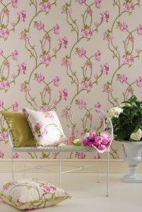 Nina Campbell Sylvana Orchard Blossom Wallpaper