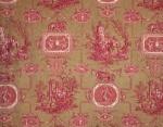 BRAQUENIE LES MUSES ET LE LION-Toile de Jouy FABRIC