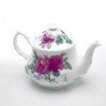 ROY KIRKHAM BONE CHINA | ENGLISH ROSE LARGE ROUND TEAPOT