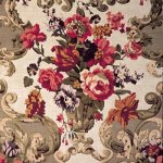 MULBERRY FLORAL ROCCOCO   FABRIC