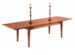 HANDMADE EXTENDING TAPER LEG DINING TABLE