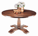 ROUND CROSSOVER BASE DINING TABLE