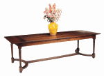 PRESBYTERY TURNED LEG COUNTRY DINING TABLE