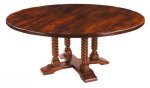 QUAD POD BIRDCAGE BARLEY TWIST ROUND DINING TABLE