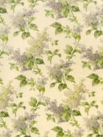TITLEY & MARR LILACS ON LINEN FABRIC