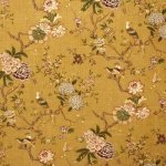 GP & J BAKER ORIENTAL BIRD LINEN FABRIC