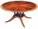 HANDMADE CIRCULAR DINING TABLE WITH INLAY