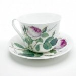 ROY KIRKHAM BONE CHINA | ROSA REDOUTE LARGE CHATSWORTH BREAKFAST CUP & SAUCER