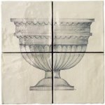 MARLBOROUGH TILES CLASSICAL POTS 4 PANEL TILES