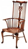 WINDSOR LYRE BACK ARMCHAIR